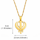 Khanda Sikh Symbol Pendant Necklace