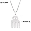 Duafe Adinkra Symbol Pendant Necklace (Bigger size)