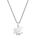 Hungary Map Pendant Necklace