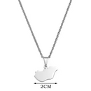 Hungary Map Pendant Necklace