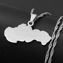 Slovakia Map Pendant Necklace