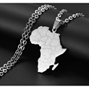 Africa Map Pendant Necklace