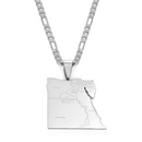 Egypt Map Pendant Necklace