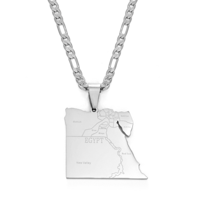 Egypt map Pendant Necklace