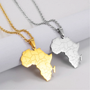 Africa Map Pendant Necklace