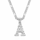 Initial Pendant Necklace - Silver