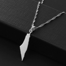Palestine Map Pendant Necklace