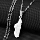 Madagascar Pendant Necklace with Cities