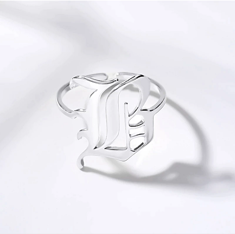 Ring Text Letter Initial Alphabet Letters Ring