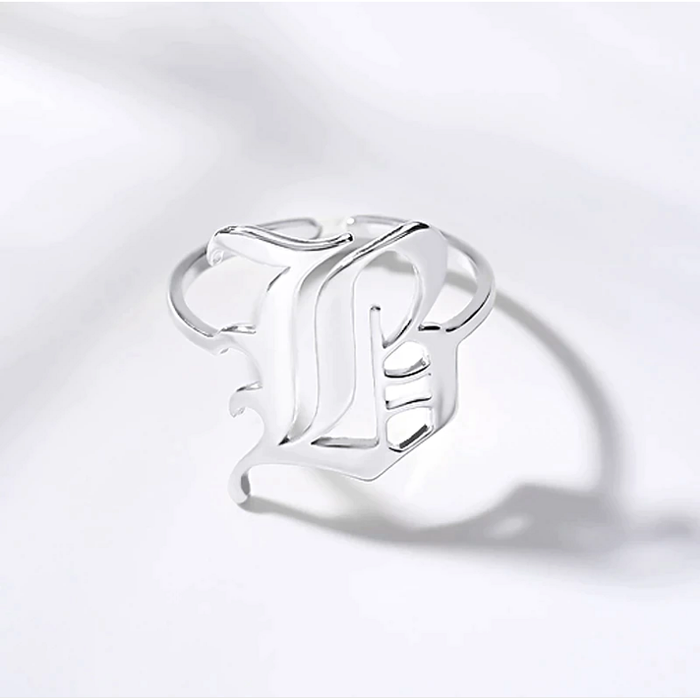 Initial Alphabet Letters Ring