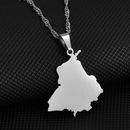 Punjab Map Pendant Necklace