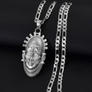 African Mask Portrait of Queen Mother Idia Pendant Necklace