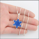 Israeli Hexagram Star of David Pendant Necklace
