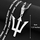 Barbados Trident Pendant Necklace