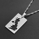 United Kingdom Map Pendant Necklace