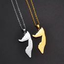 Somalia Map with Cities Pendant Necklace