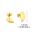 Grenada Map Stud Earrings