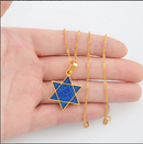Israeli Hexagram Star of David Pendant Necklace