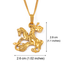 Saint-George Slaying The Dragon Pendant Necklace