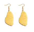 Saint Vincent and The Grenadines Map Earrings