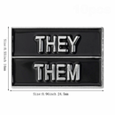 Pronouns Lapel Pin - He/Him She/Her They/Them Pins