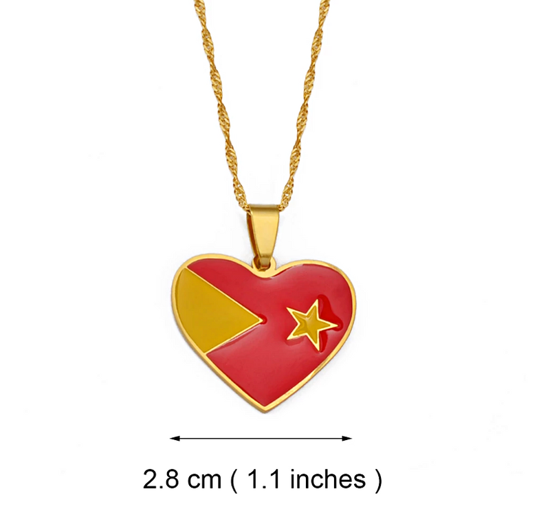 Tigray heart pendant necklace