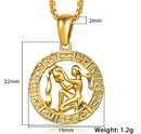 Zodiac Horoscope Pendant Necklace