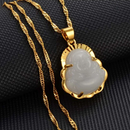 Jade Stone Buddha Pendant Necklace