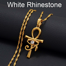 Ankh Cross Pendant with Eye of Horus Necklace