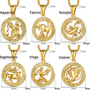 Zodiac Horoscope Pendant Necklace