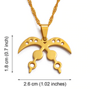 Akofena Adinkra Symbol Pendant Necklace