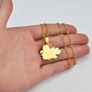 Antigua Map with cities Pendant Necklace