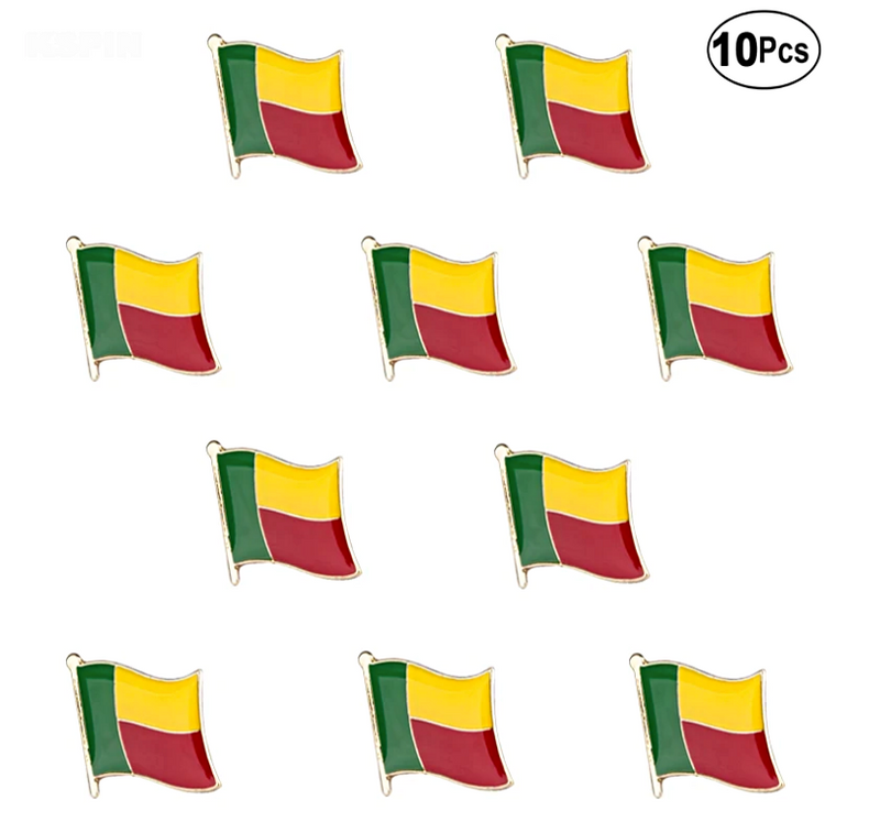 Benin Flag Lapel Pin