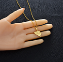 Bosnia and Herzegovina Map Pendant Necklace