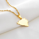 Bosnia and Herzegovina Map Pendant Necklace