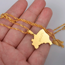 Brazil Map Pendant Necklace