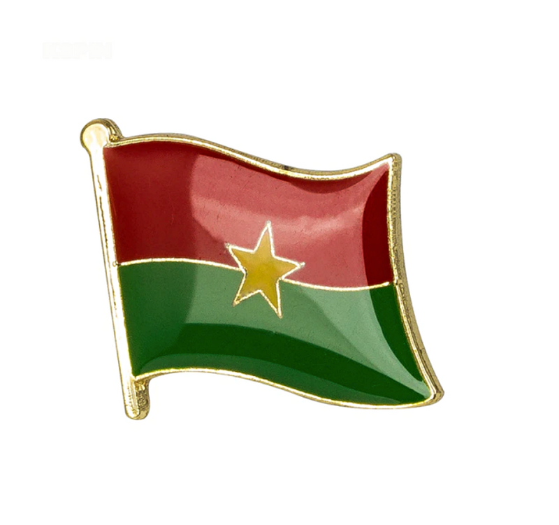 Burkina Faso Flag Lapel Pin