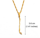 Chile Map Pendant Necklace