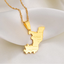 Congo Brazzaville Pendant Necklace