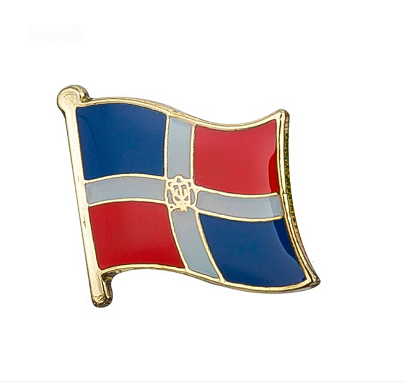 Dominican Flag Lapel Pin