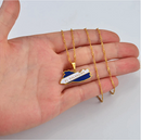 El Salvador Map with Flag Pendant Necklace