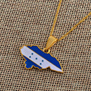 Honduras Map with Flag Pendant Necklace