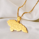 Honduras Map with Cities Pendant Necklace