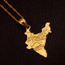 India Map Pendant Necklace