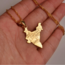 India Map Pendant Necklace