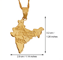 India Map Pendant Necklace