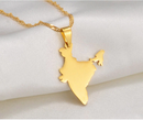 India Map Pendant Necklace