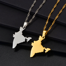 India Map Pendant Necklace