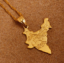 India Map Pendant Necklace