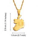 Ireland Map Pendant Necklace